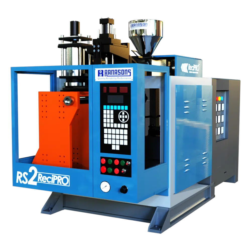 2L ReciPRO Blow Moulding Machine. 2L ReciPRO Blow Moulding. Blow Moulding Machine. Blow Moulding India. Best Blow Moulding Machine Manufacturer in India.