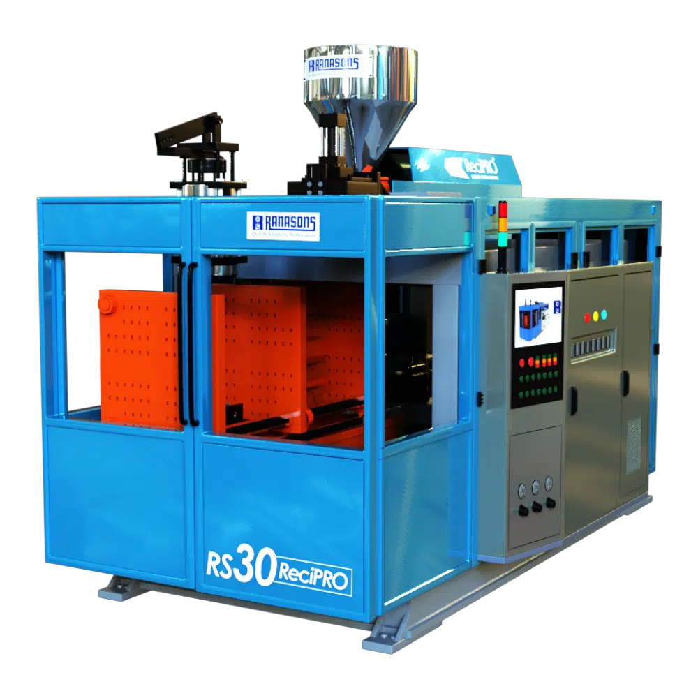 30L ReciPRO Blow Moulding Machine. 20L ReciPRO Blow Moulding. Blow Moulding Machine. Blow Moulding India. Best Blow Moulding Machine Manufacturer in India.
