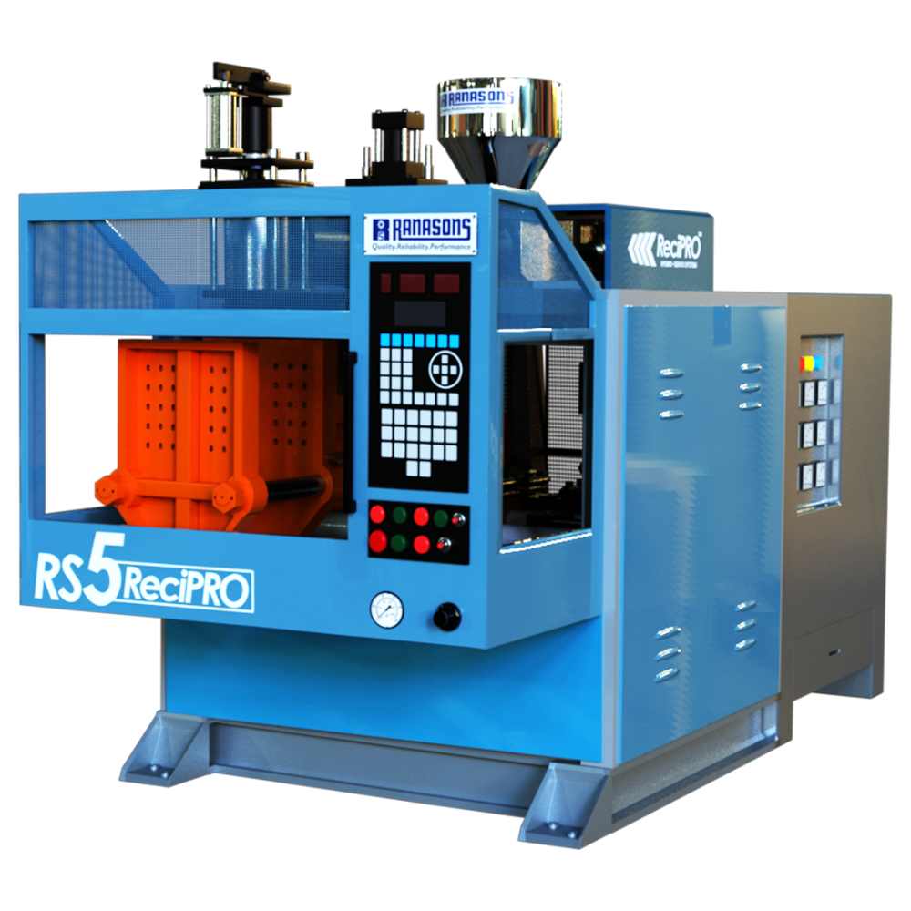 5L ReciPRO Blow Moulding Machine. 5L ReciPRO Blow Moulding. Blow Moulding Machine. Blow Moulding India. Best Blow Moulding Machine Manufacturer in India.